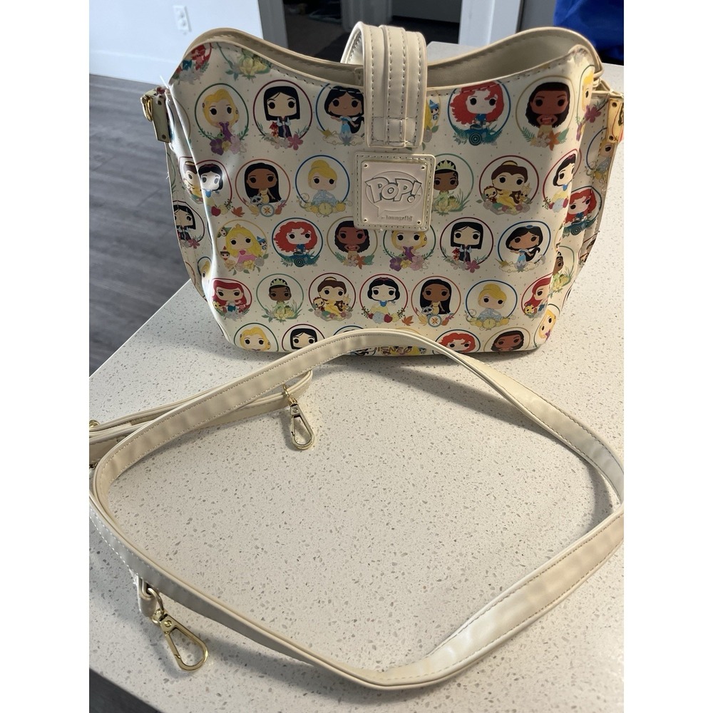 LOUNGEFLY POP! - DISNEY PRINCESS CIRCLES - CROSSBODY BAG PURSE HANDBAG